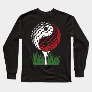 yin and yang golf Long Sleeve T-Shirt